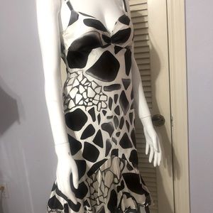 Mary L. Contour Cocktail  Silk Dress